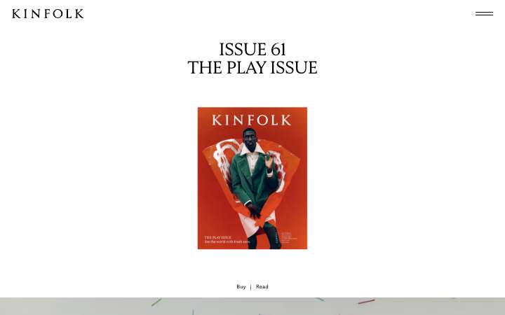 Kinfolk homepage