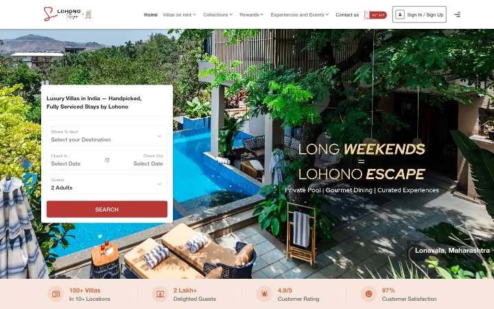 Lohono homepage
