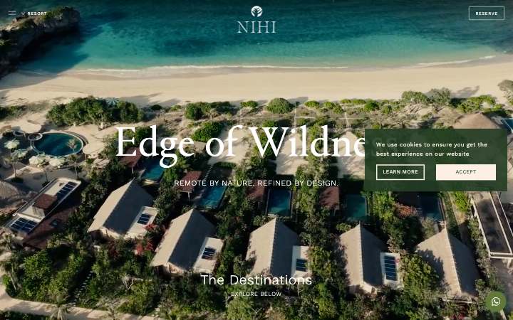 Nihi Sumba homepage