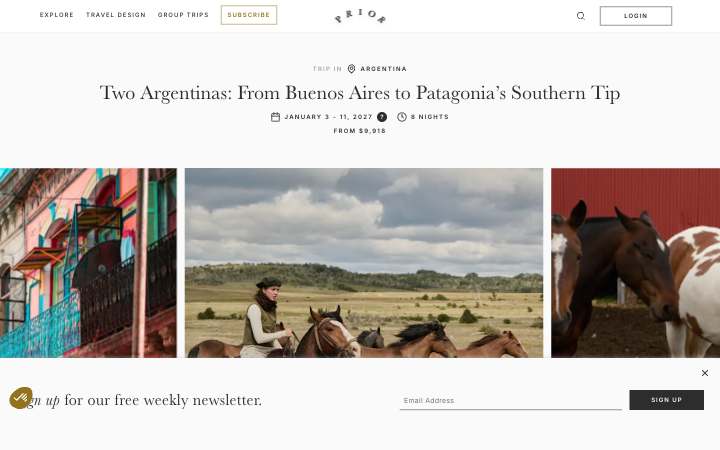Prior homepage