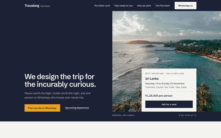 Homepage B on a laptop